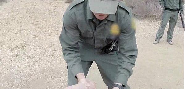 Border patrol agent finds a hot teen and fucks her 1
